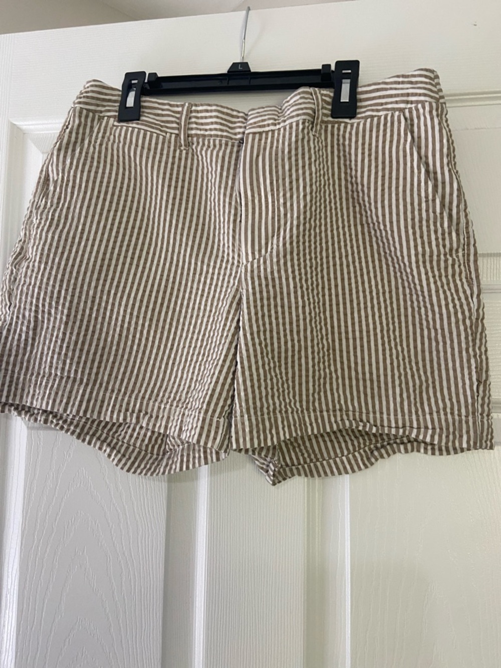 a new day Beige and White Striped Shorts